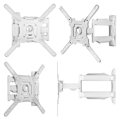 Кронштейн для телевизора Onkron M4 настенный, наклонно-поворотный, 32-65 дюйма, белый