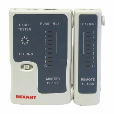 Тестер кабеля LAN RJ-45+RJ-11 Rexant 12-1006